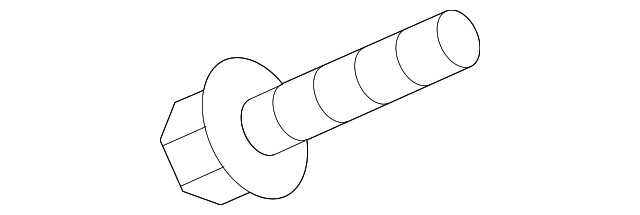 Genuine Honda Body B-Pillar Molding Screw 90142-S04-000