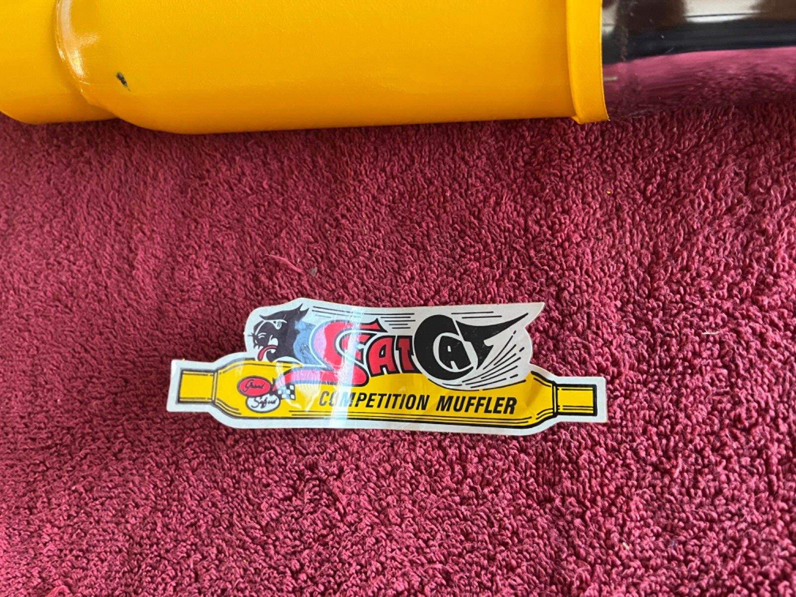 NOS 1969 1970 Vintage SCAT CAT Competition Mufflers PS-20 BIG MOUTH
