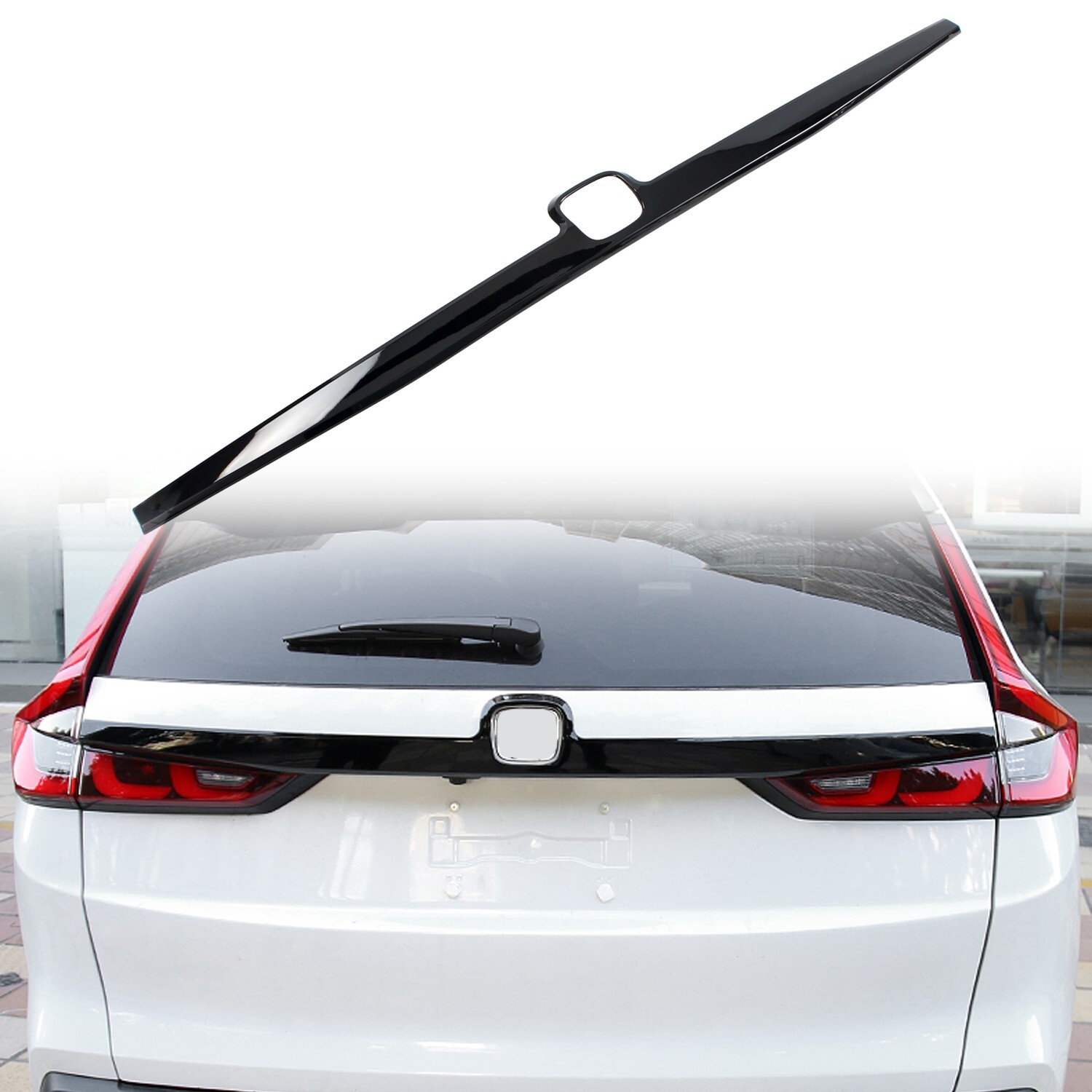 for Honda CR-V CRV 2023-2025 Glossy Black Rear Trunk Lid Molding Cover Trim 1pcs