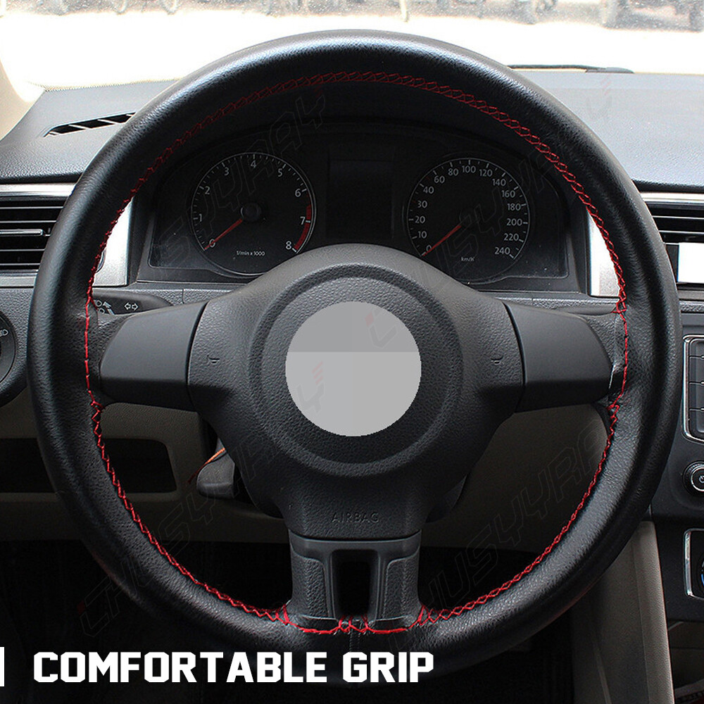 15″ Steering Wheel Cover Genuine Leather for Chevy Silverado 1500 2500 HD NEW