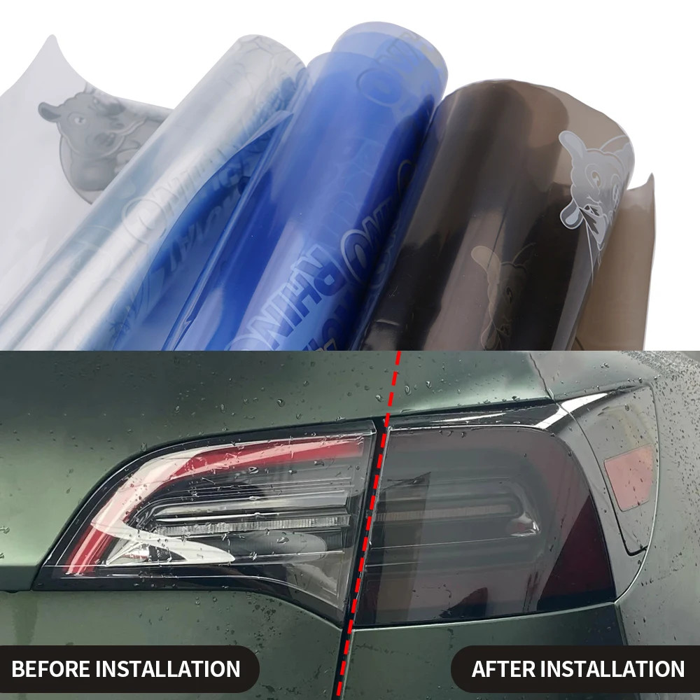 Headlight Tint Film Smoke Light Sticker Waterproof Car Fog Lamp Wrap 30 40CM