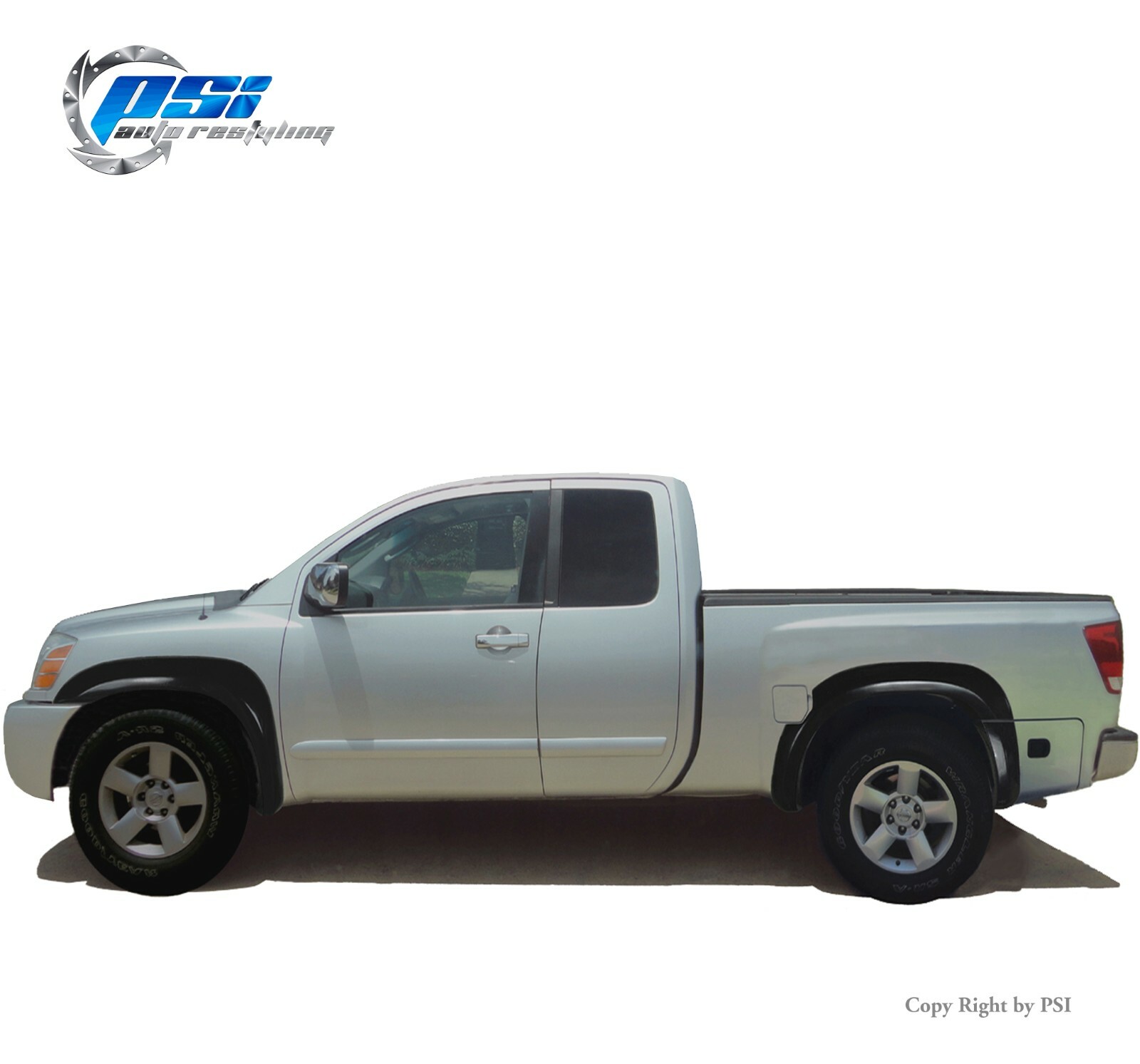 Extension Fender Flares Fits Nissan Titan 2004-2015 With Lock Box Paintable