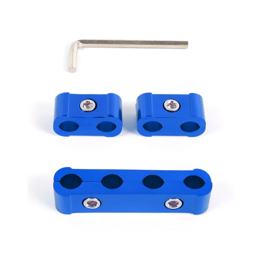 3x Metal Aluminum Car Engine Spark Plug Wire Separator Divider Fit for 8/9/10mm