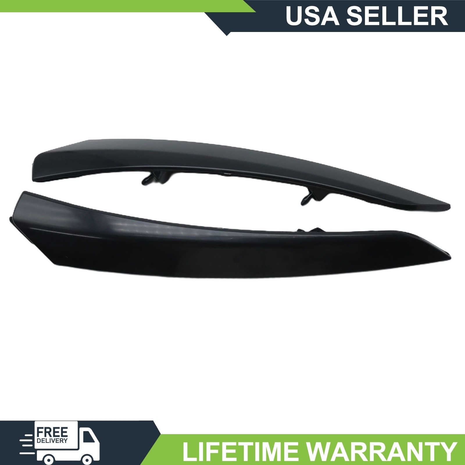 New Front Left Right Headlight Molding Eye Lid Trim Set Fits Pathfinder Pair
