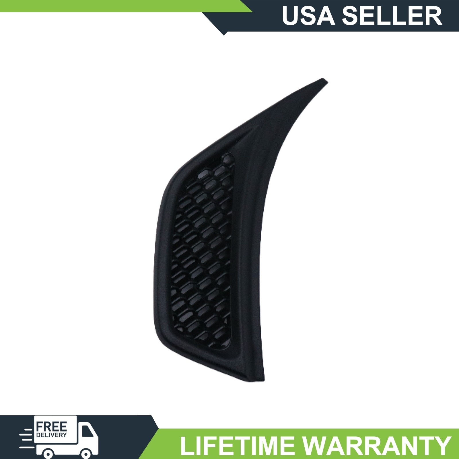 Front Side Fender Air Vent Grille Bezel Pair For Jeep Wrangler JL 18-23 Rubicon
