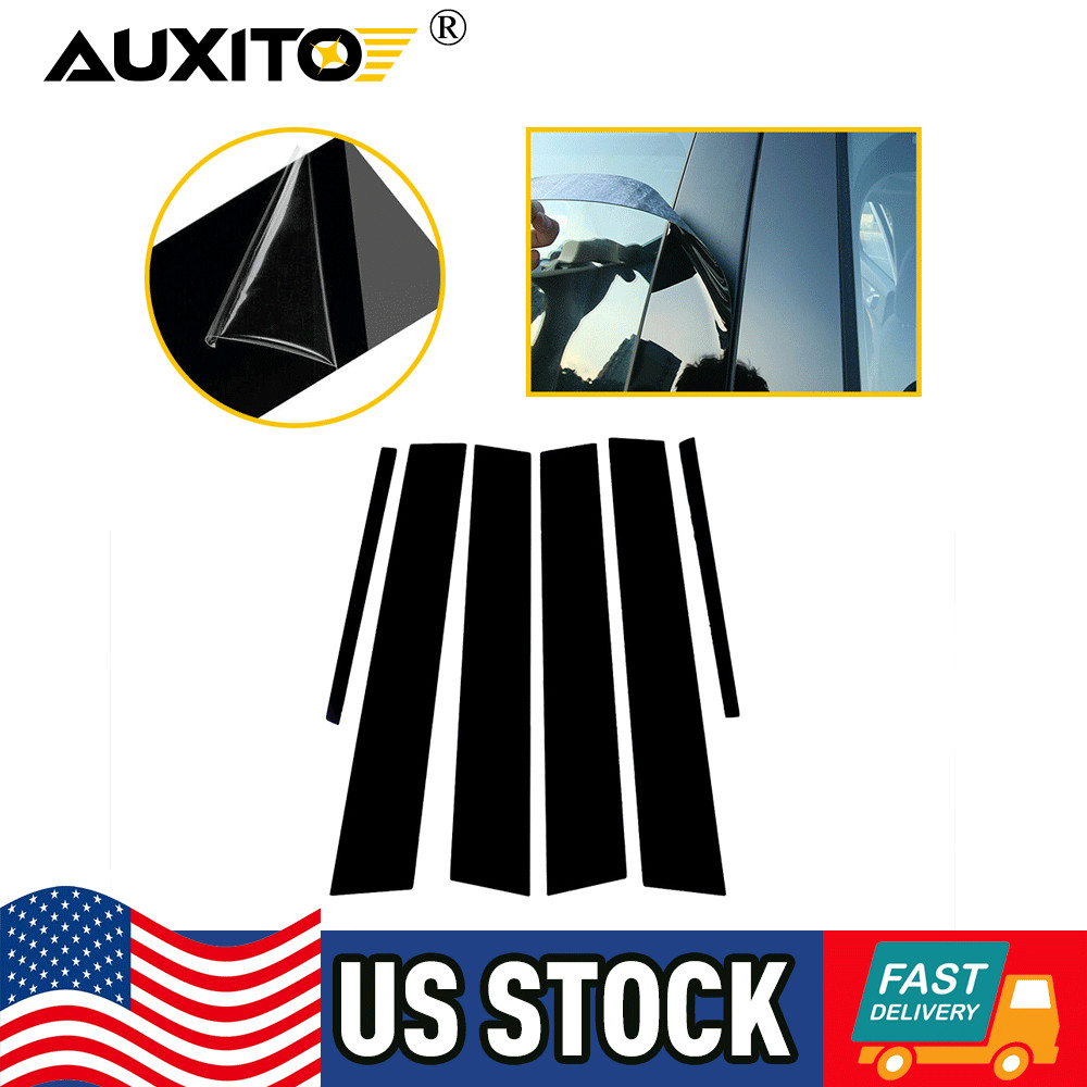 For Dodge Charger 2011-2021 6pc Black Pillar Posts Set Door Trim Piano Cover Kit