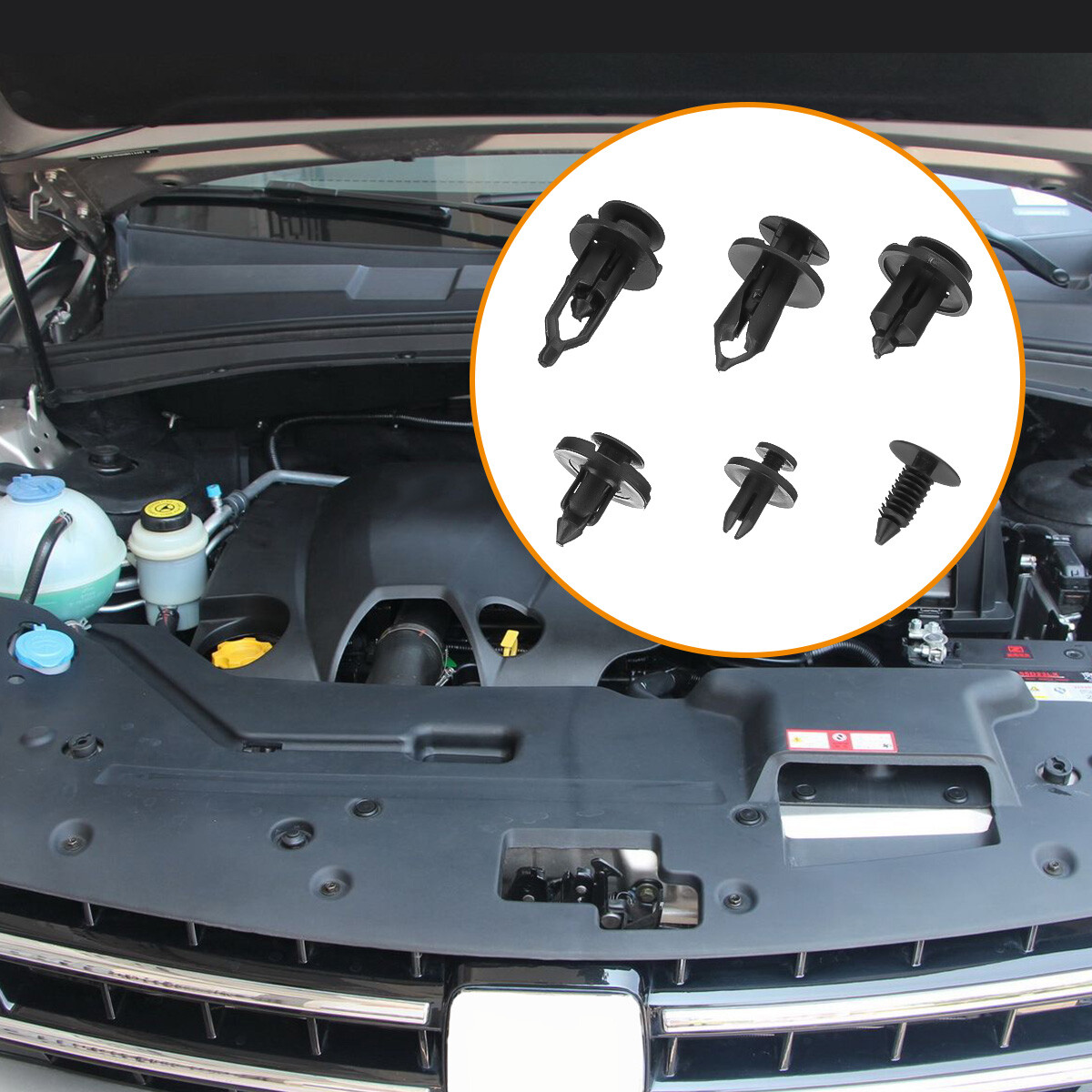200Pcs Car Body Fastener Plastic Trim Clips Push Rivets Panel Fender Retainer US