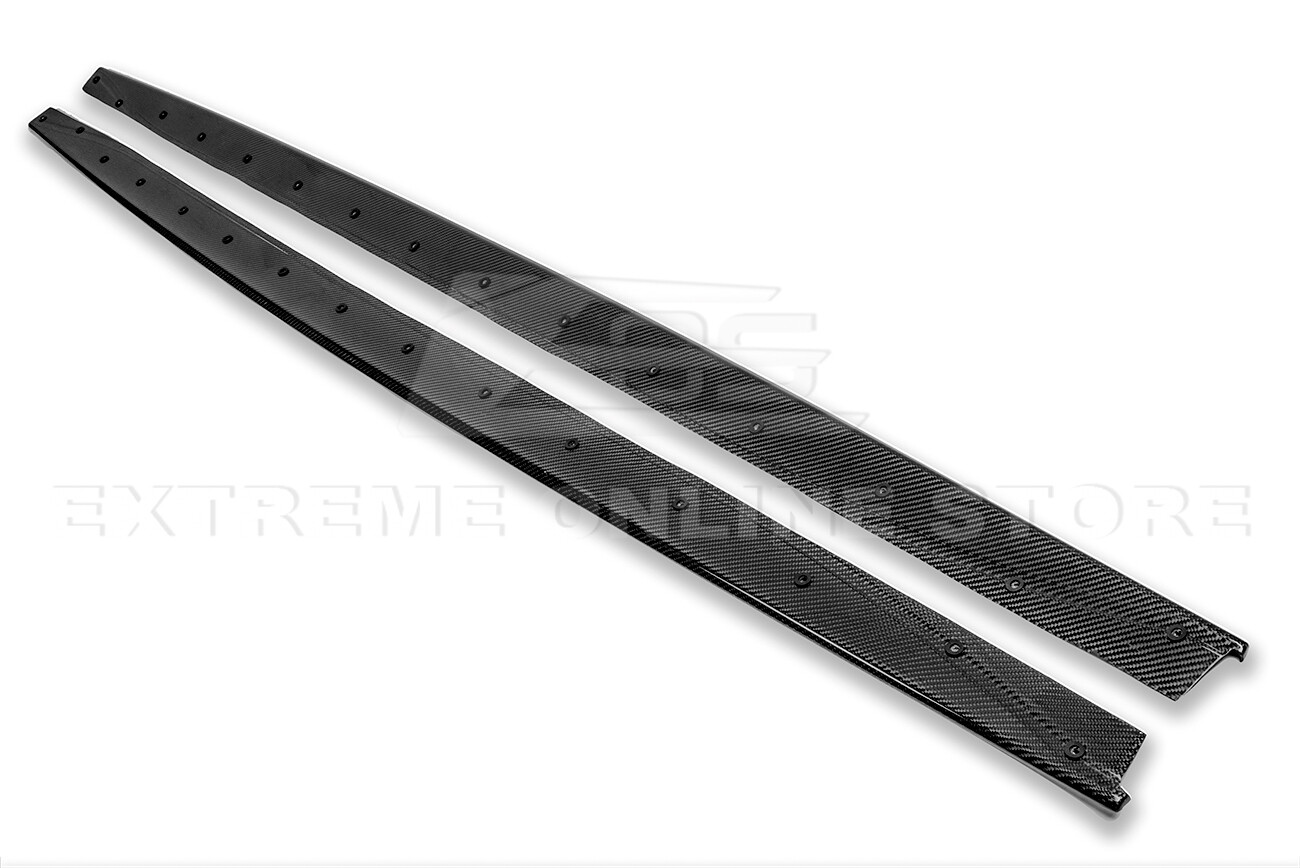For 14-18 BMW F80 M3 Performance Style CARBON FIBER Side Skirts Rocker Panels