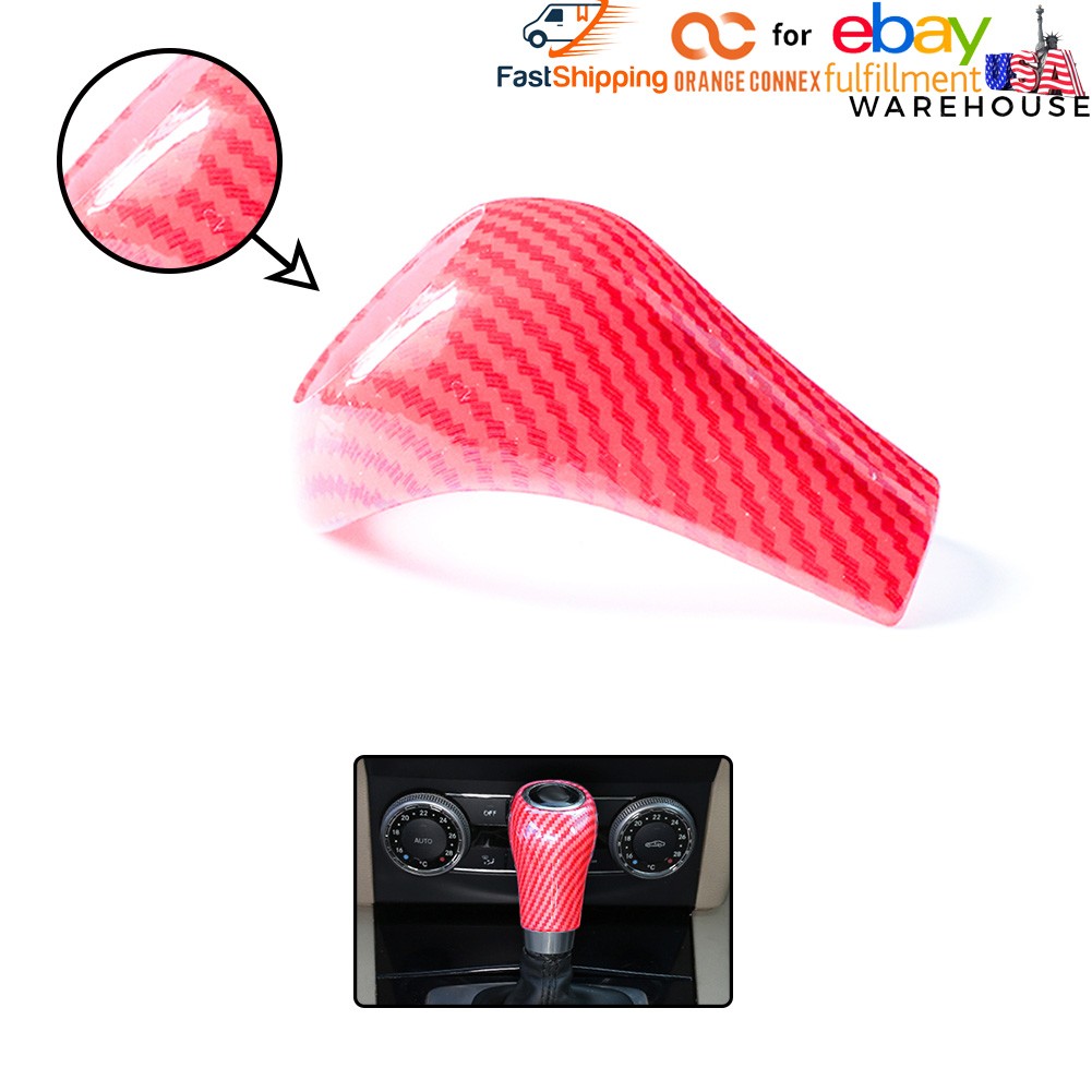 Carbon Fiber Pattern ABS Gear Shift Knob Cover For Mercedes-Benz G-CLASS 2009-11