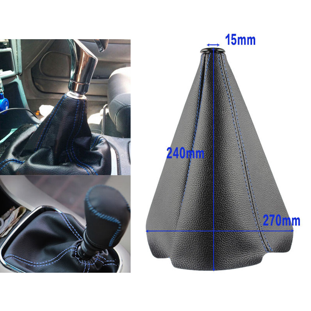 Microfiber Leather Manual Auto Car Interior Gear Shift Knob Shifter Boot Cover