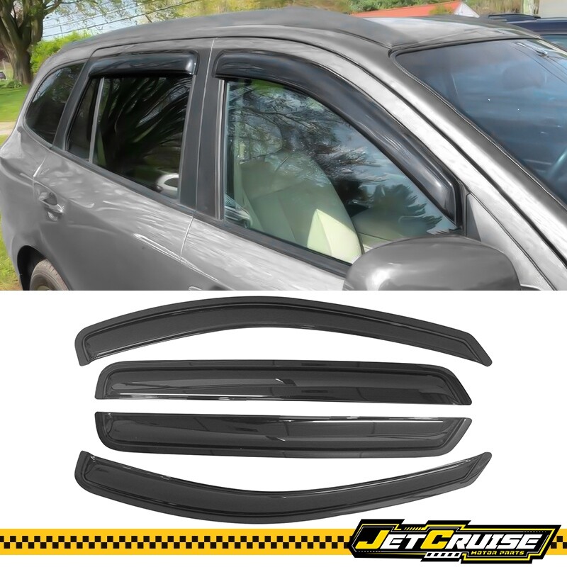 Fits 07-12 Hyundai Santa Fe Window Visors Rain Sun Guard Deflector Slim Style