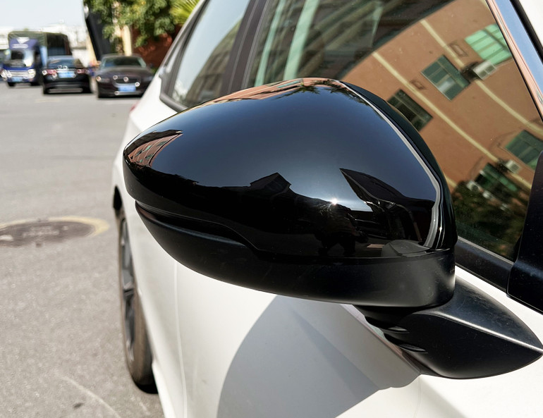 For 2023 2024 Acura Integra Glossy Black Side Rearview Mirror Top Cap Cover Trim