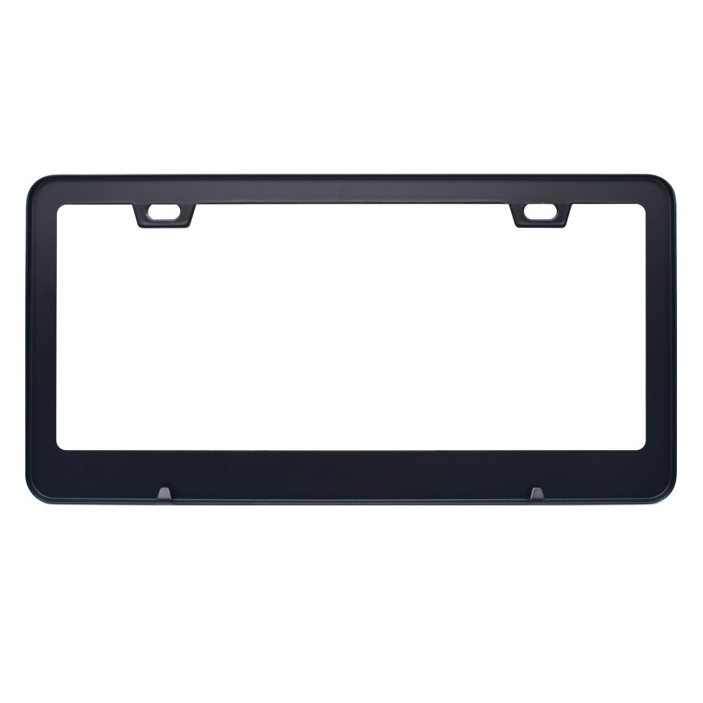 Metal License Plate Tag Frame Black Cover For Dodge Ram 1500 Crew Cab Pickup