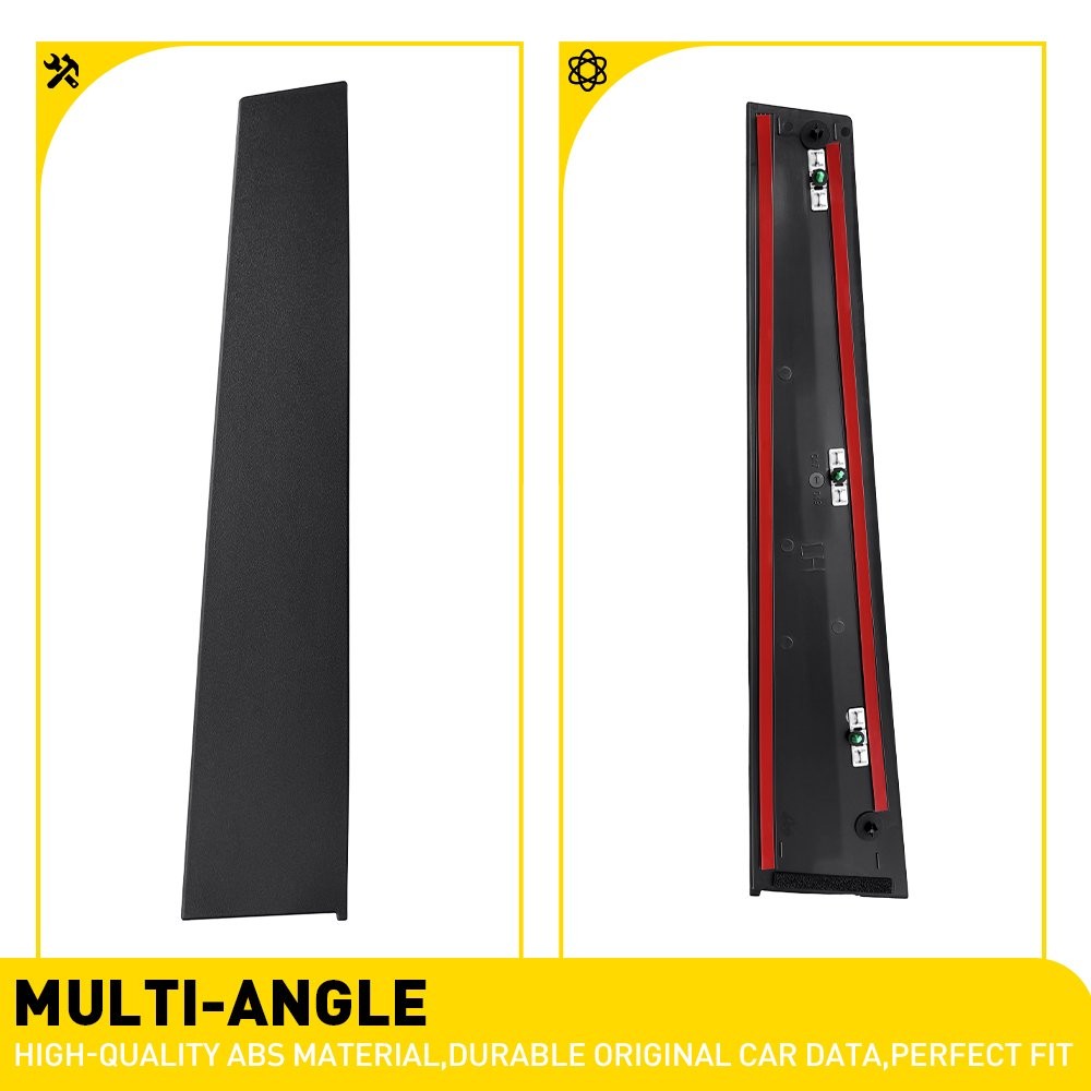 Front Left Door Applique B Pillar Trim Black 68292929AD For 2019-2026 RAM 1500