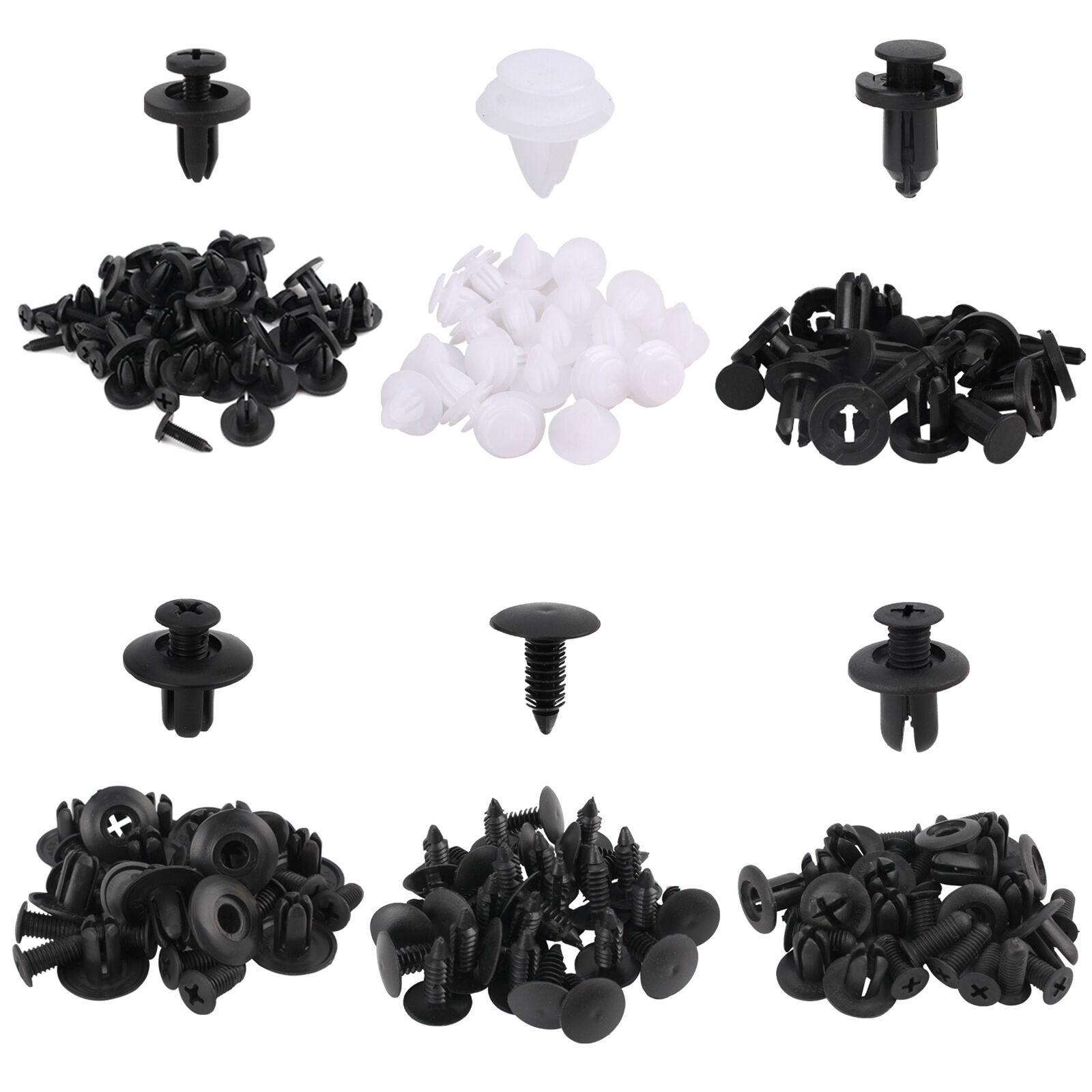 For Honda Car 100x Box Set Bumper Fender Liner Push Type Retainer Clips Fastener