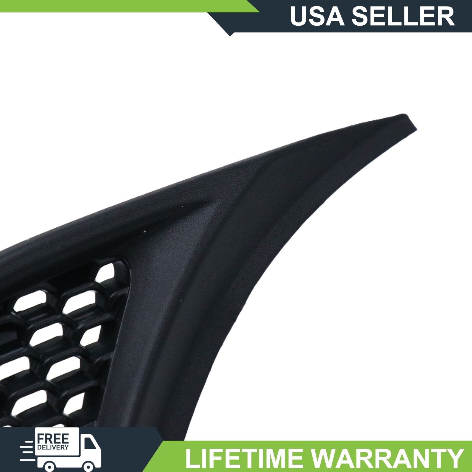 Front Side Fender Air Vent Grille Bezel Pair For Jeep Wrangler JL 18-23 Rubicon
