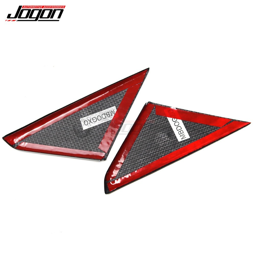 For Porsche 992 Plain Carbon Exterior Triangle Window Trim Bezel Targa 2019-2024