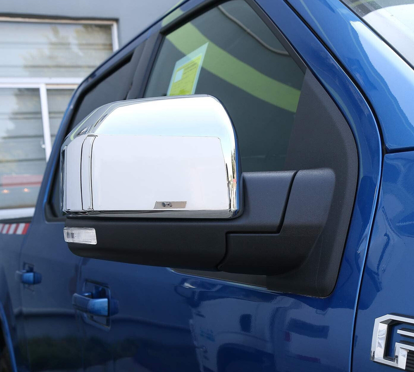 Chrome Mirror Cover Fit for 2015-2020 FORD F150 F-150 15-20 , 1 pair