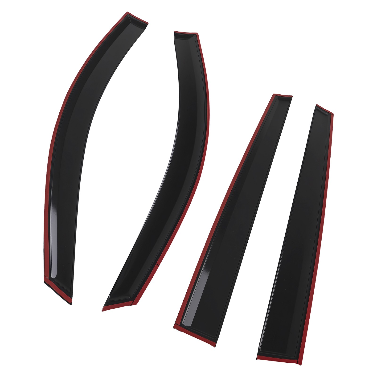 4pc Window Vent Visor Rain Guards Set for Kia Sorento 2016-2020 Black