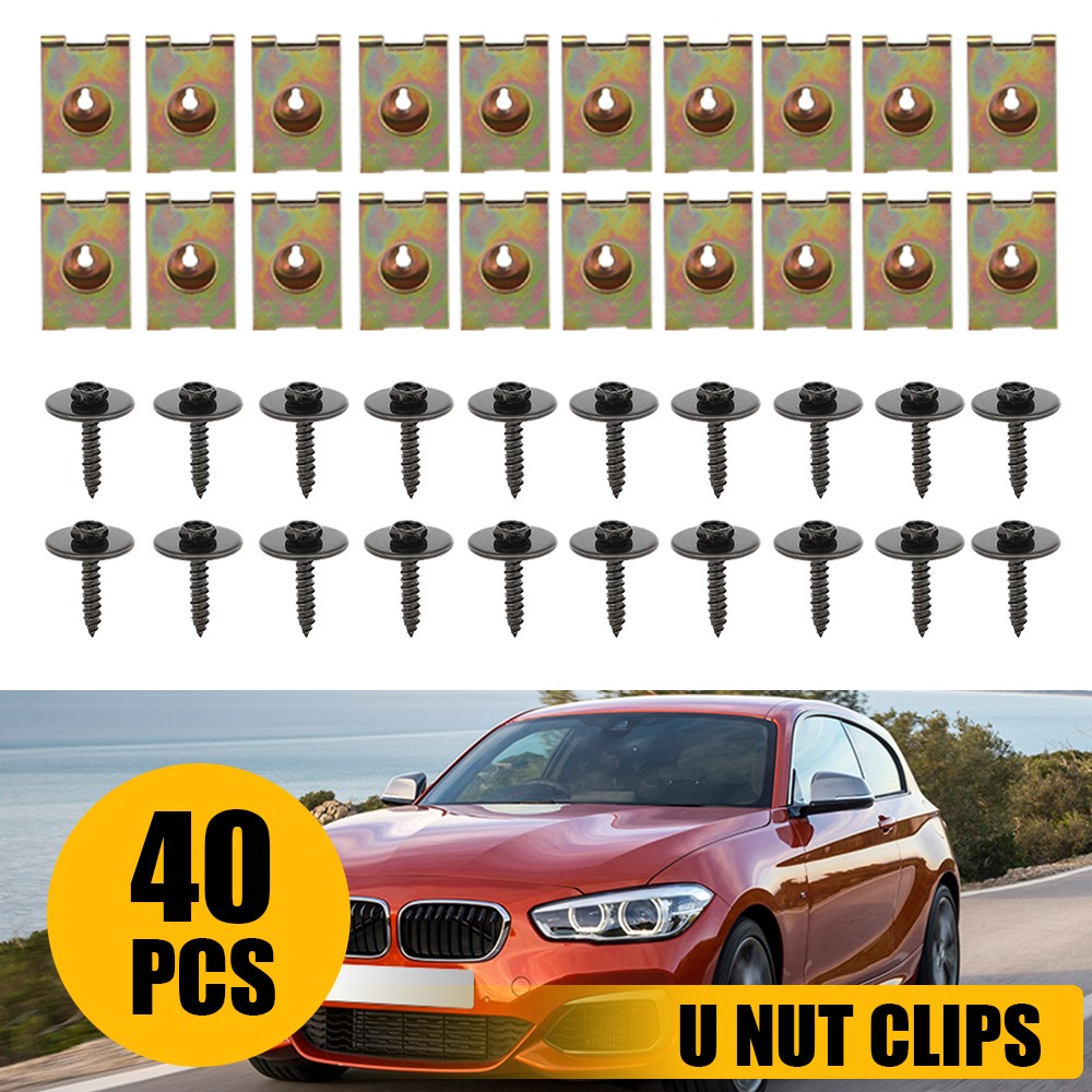 Engine Splash Shield Guard Bumper Hardware Kit Body Bolt Screw U-nut Clip Rivet