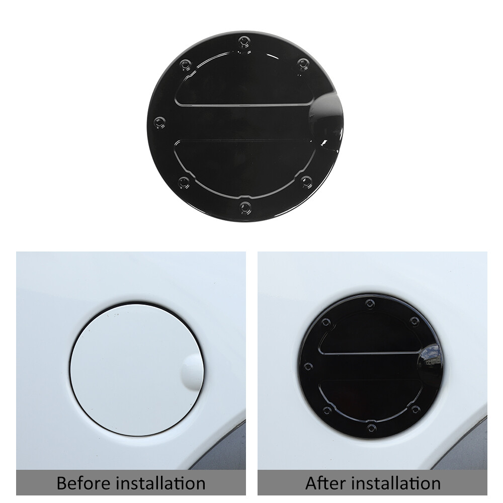 ABS Black Gas Cap Fuel Filler Door Cover Trim for Ford F150 2009 2010 2012 2013