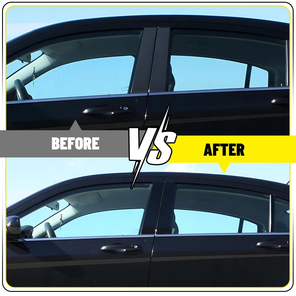 Black Pillar Posts Door Trim for BMW 5-Series 525i 528i 530i 540i 1997-2003 OEM