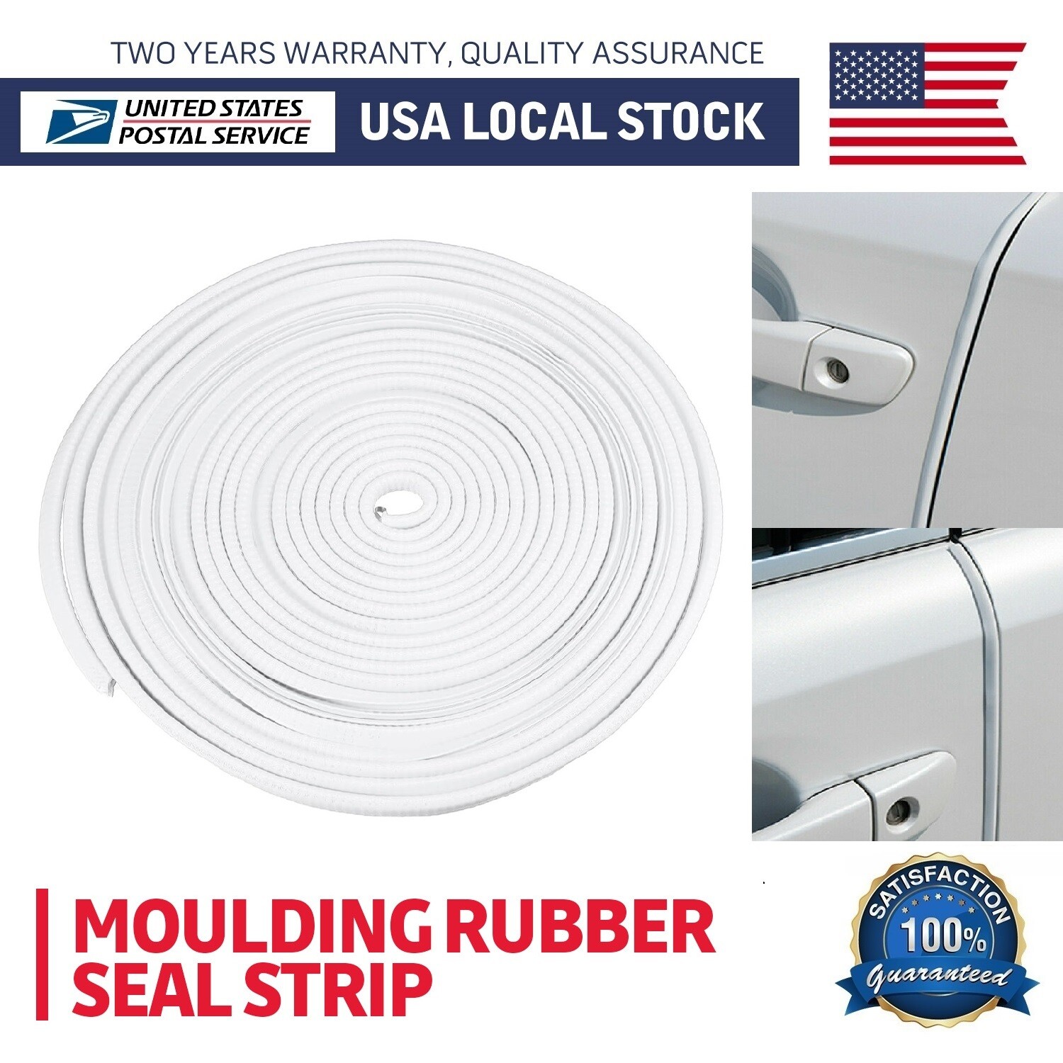 White 20FT U-Shape Channel Edge Trim Seal strip-Soundproof,Crashproof,Dustproof
