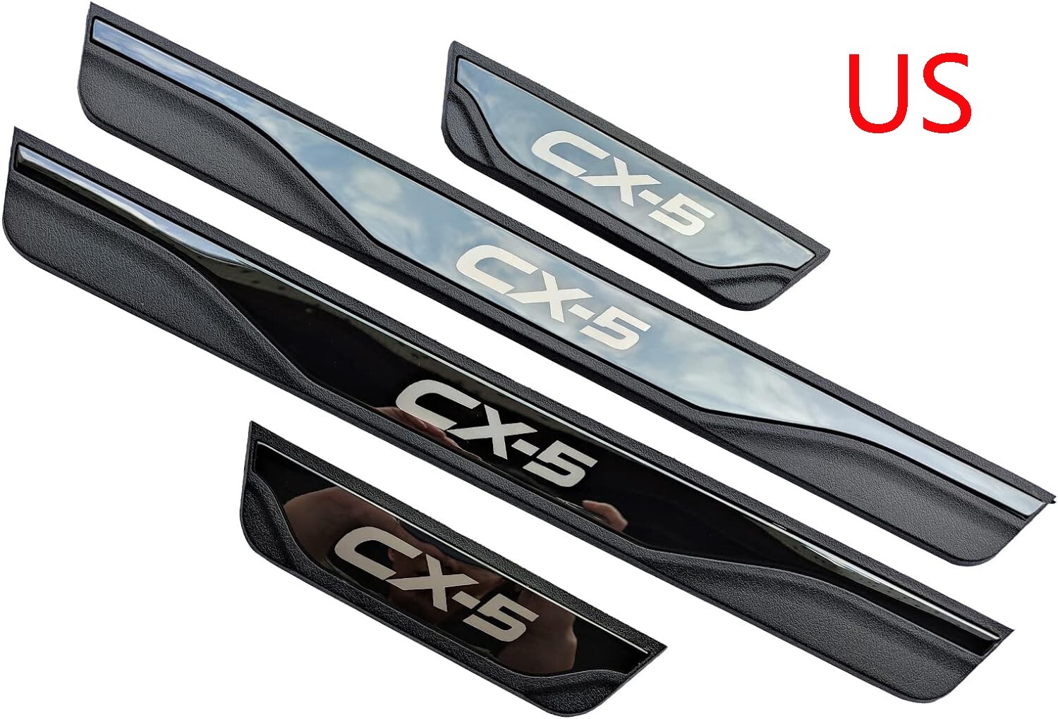 For 2023 Mazda CX5 Car Accessories Door Sill Protector Scuff Plate Cover Sticker