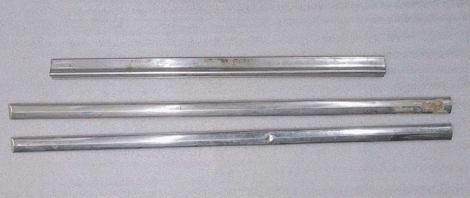 Lot of 3 Packard Exterior Chrome Trim Stainless Steel Trim Unknown Year 1950s?