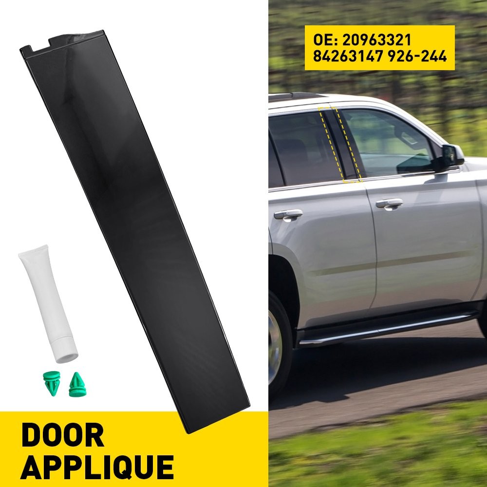 For Chevy Suburban 15-20 Window Door Trim Pillar Post Molding Rear RH Rearward