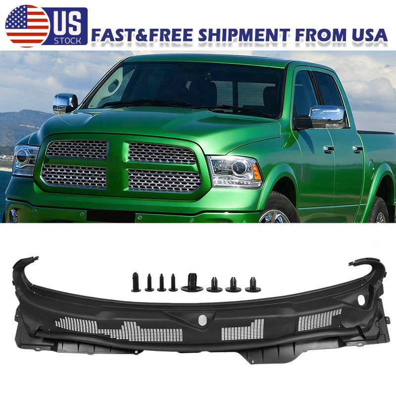 For 2009-24 Dodge Ram 1500 2500 3500 Front Grille Wiper Cowl Windshield Panel US