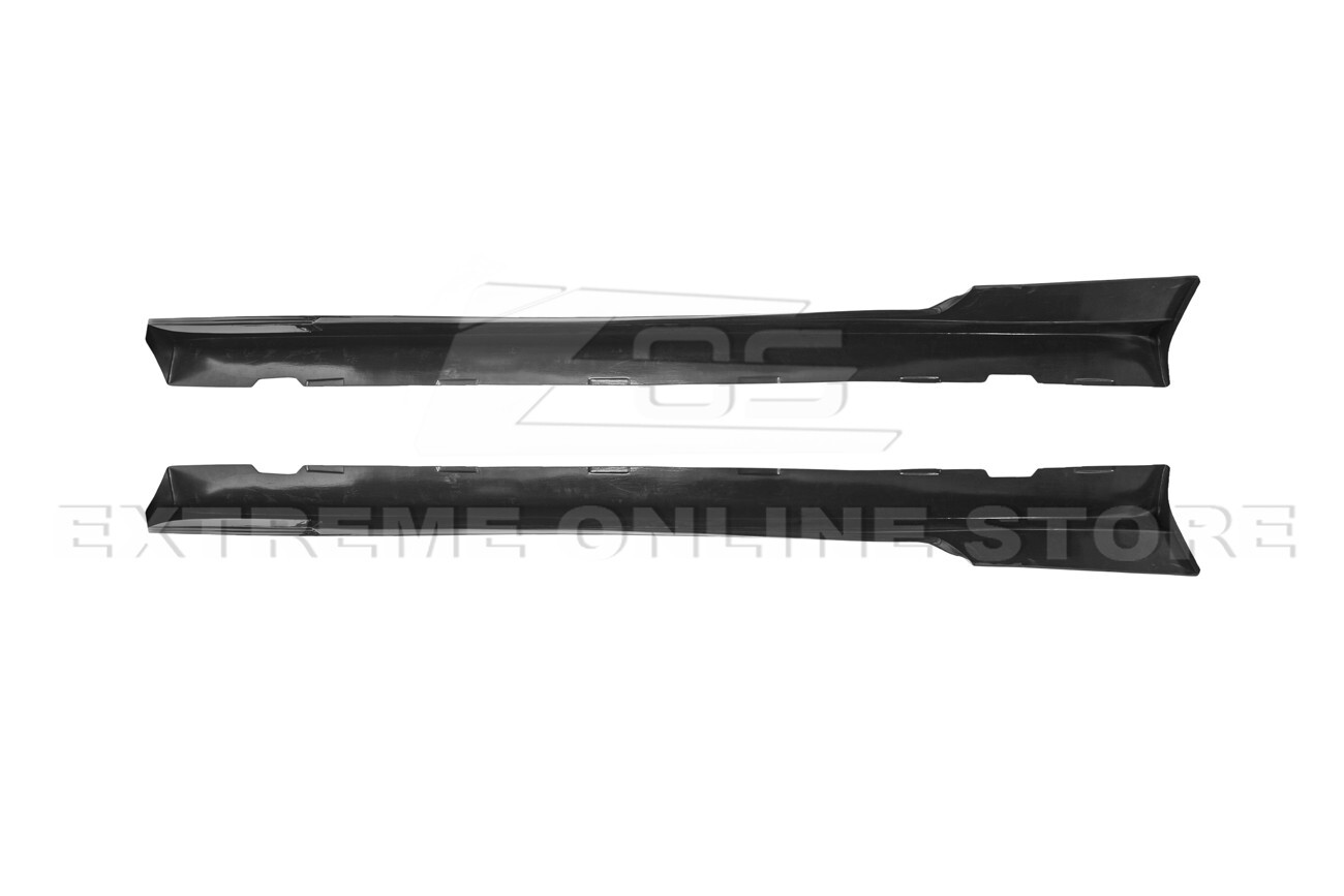 For 10-13 Camaro SS | ZL1 PAINTED GLOSSY BLACK Front Lip Splitter & Side Skirts