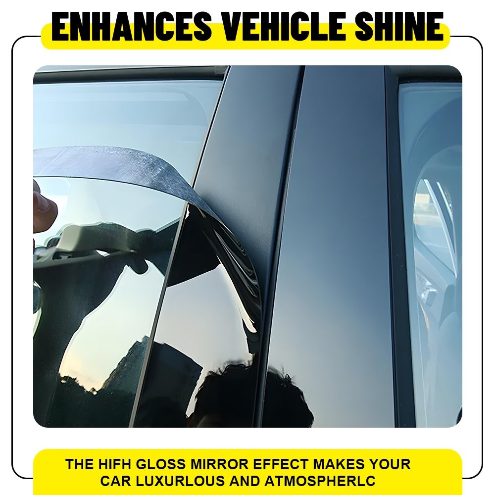 6x Gloss Black Door Window Pillar Post Cover Trim Fits Kia Forte Sedan 2019-2023