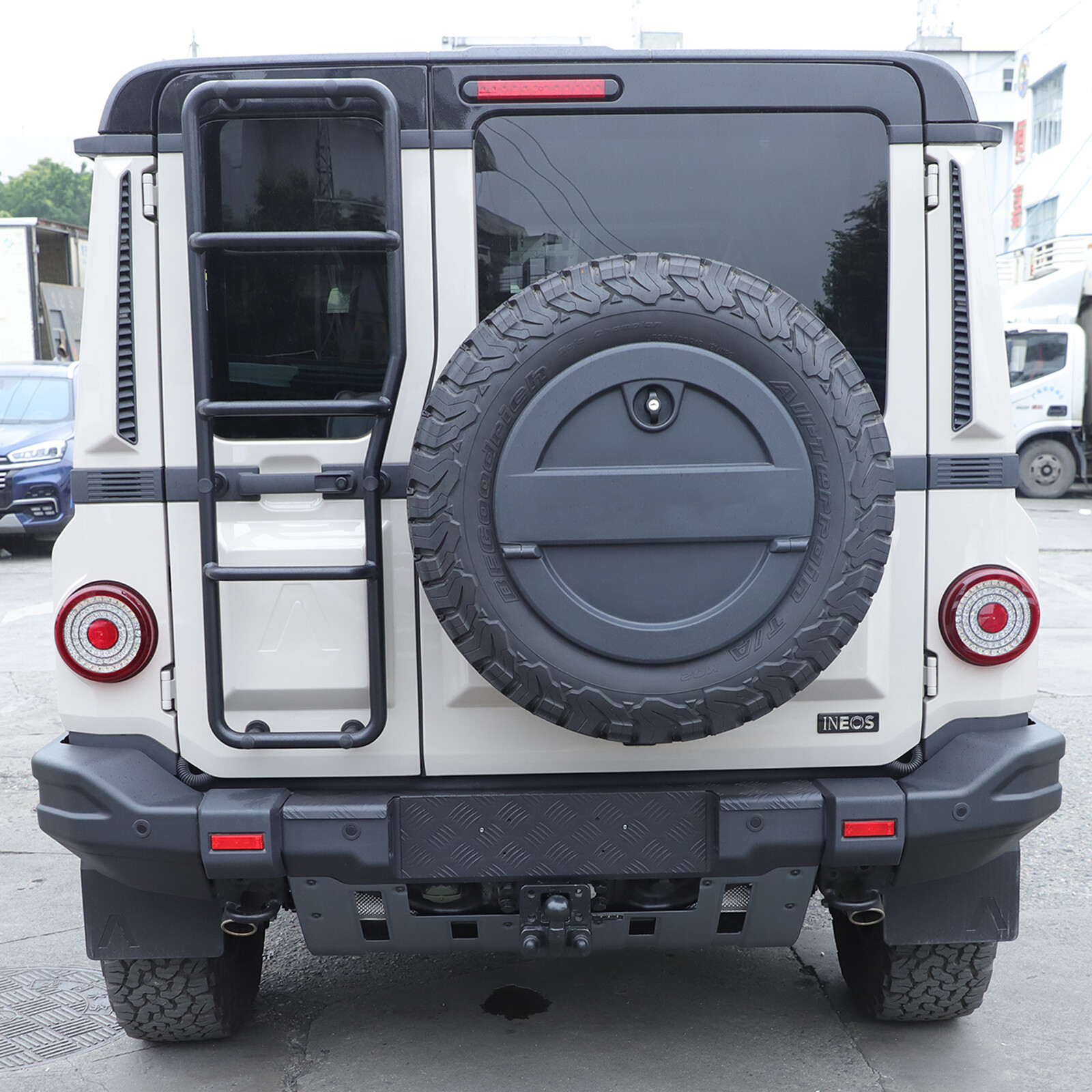 Aluminum Alloy Rear Bumper Step Guard Protector For Ineos Grenadier 2022-2025