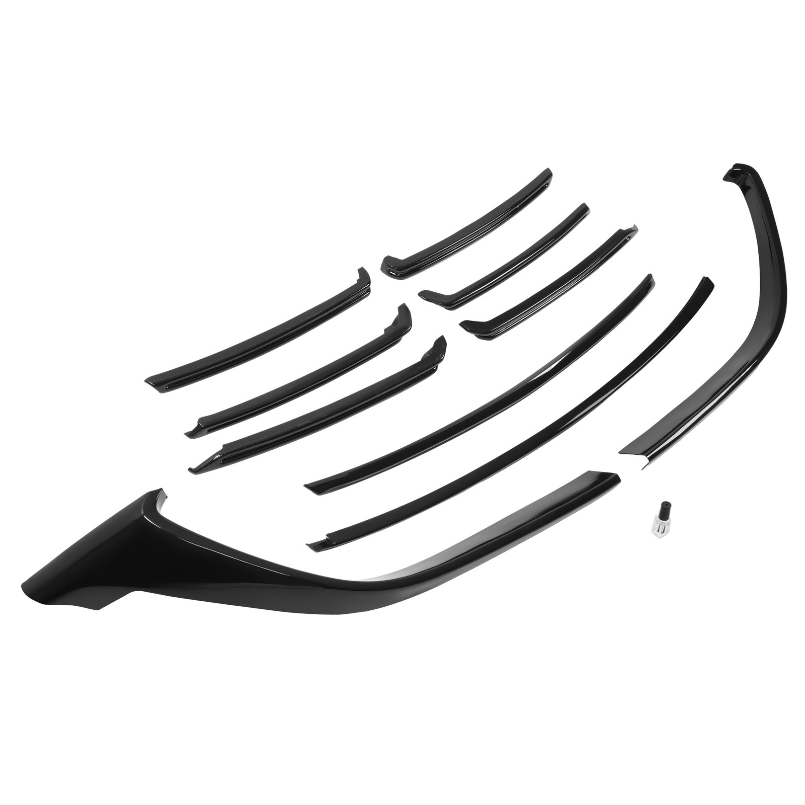 Fits 2016-2023 Mazda CX-9 Front Grille Molding Trim Overlay W/Tape