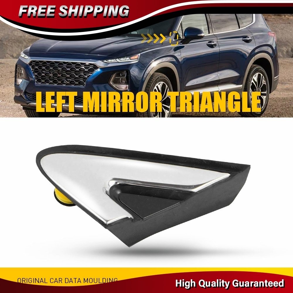 Left Mirror Corner Triangle Molding Fender Trim For 2019-2023 Hyundai Santa Fe