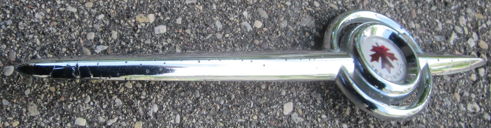 1960 Frontenac Front Fender Emblem Trim Used Orig Canada Falcon Ranchero 60