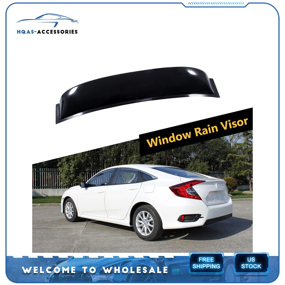 For 2006-2011 Honda Civic Sedan JDM Rear Window Vent Roof Visor Spoiler Wing