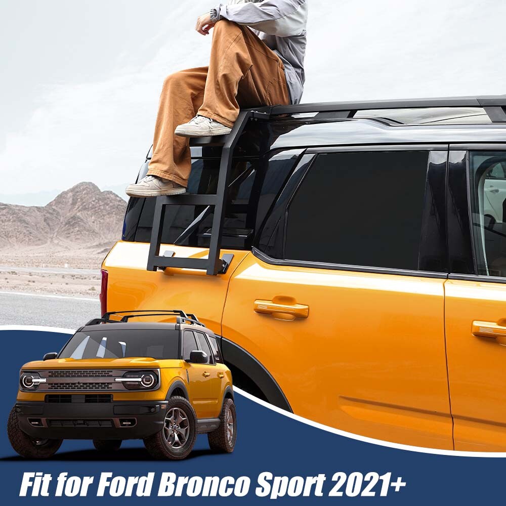 ⭕Right Side Roof Climbing Ladder Rack Window Extension For Ford Bronco Sport 21+