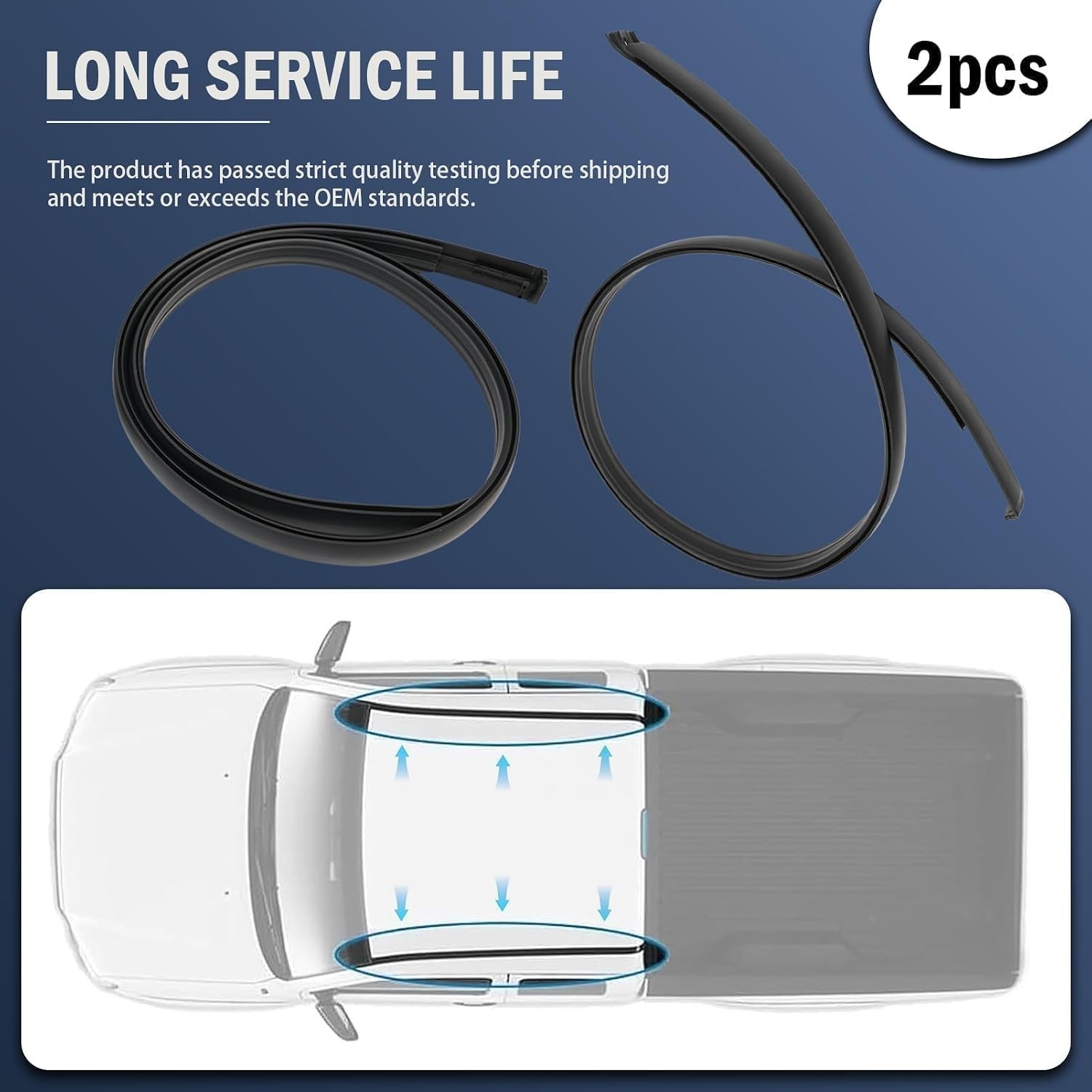 Durable Waterproof Drip Molding for Tundra 2007-2020 – Enhanced Soundproofing