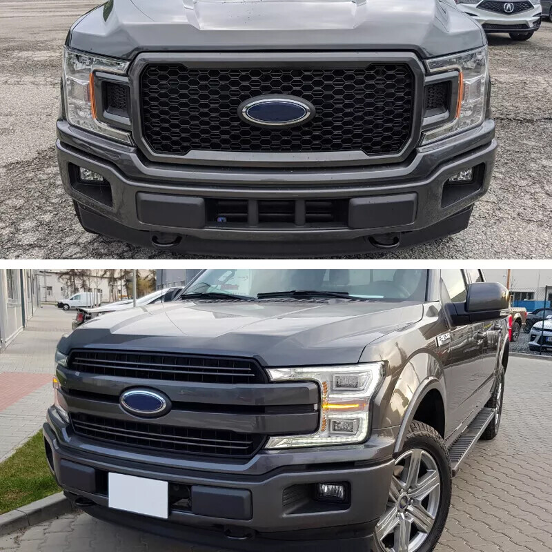For 2018-2020 Ford F-150 F150 Magnetic Front Bumper Cover Grille Upper Molding