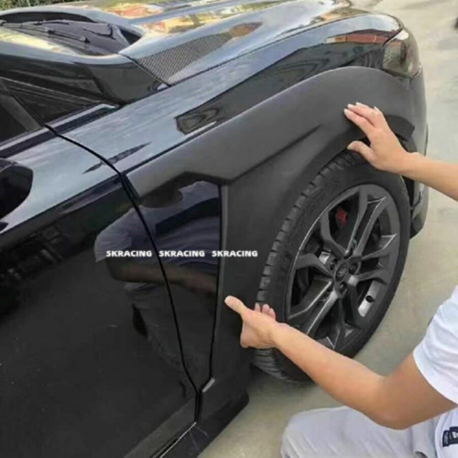 Primer Fender Flare Bodykits Wheel Arch Cover Trim 10X For Ford Fusion 2014-2018