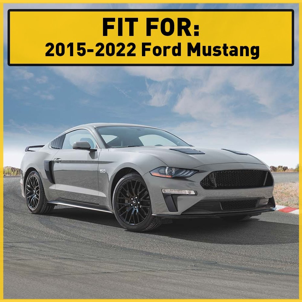2set Interior Trim Molding Carbon Fiber Cup Holder Cover Fit For Ford Mustang 20