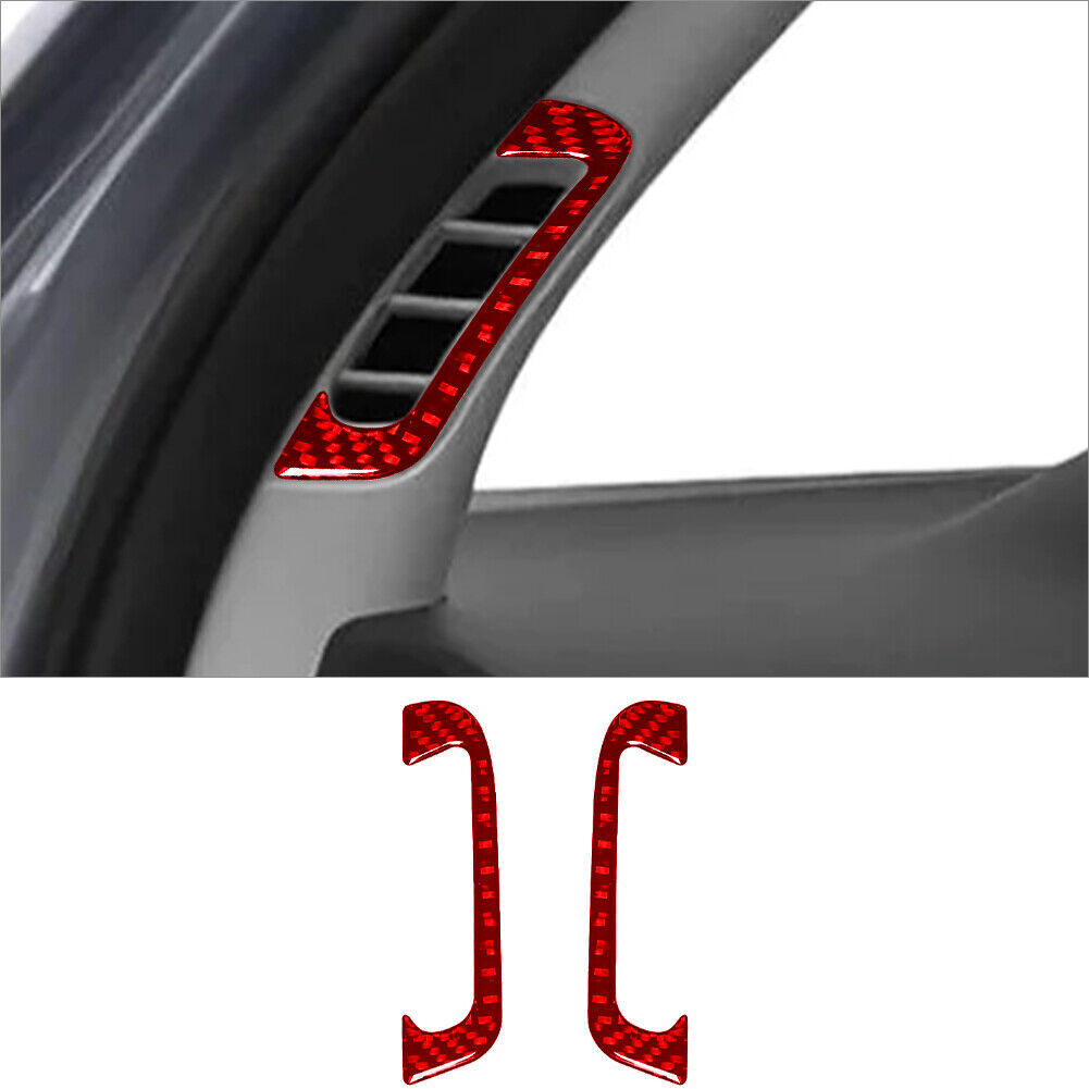 51Pcs Red Carbon Fiber Full Interior Kit Cover Trim For Dodge Durango 2014-2020