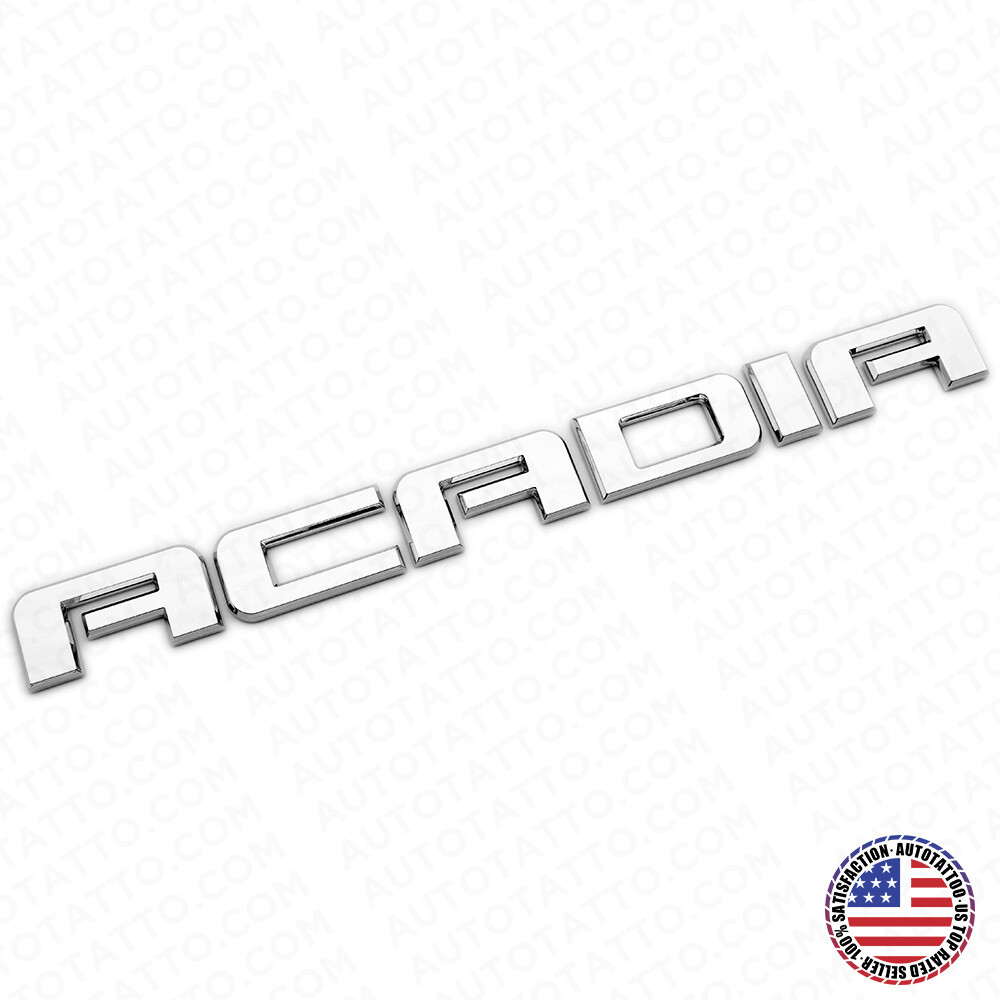 For GMC Acadia Front Door or Rear Liftgate Nameplate Logo Emblem Decorate Chrome