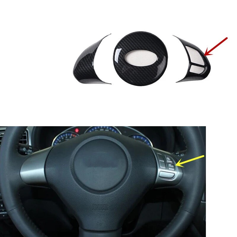 For Subaru Forester 2008-2012 ABS Carbon Fiber Accessories Gear Door Stickers