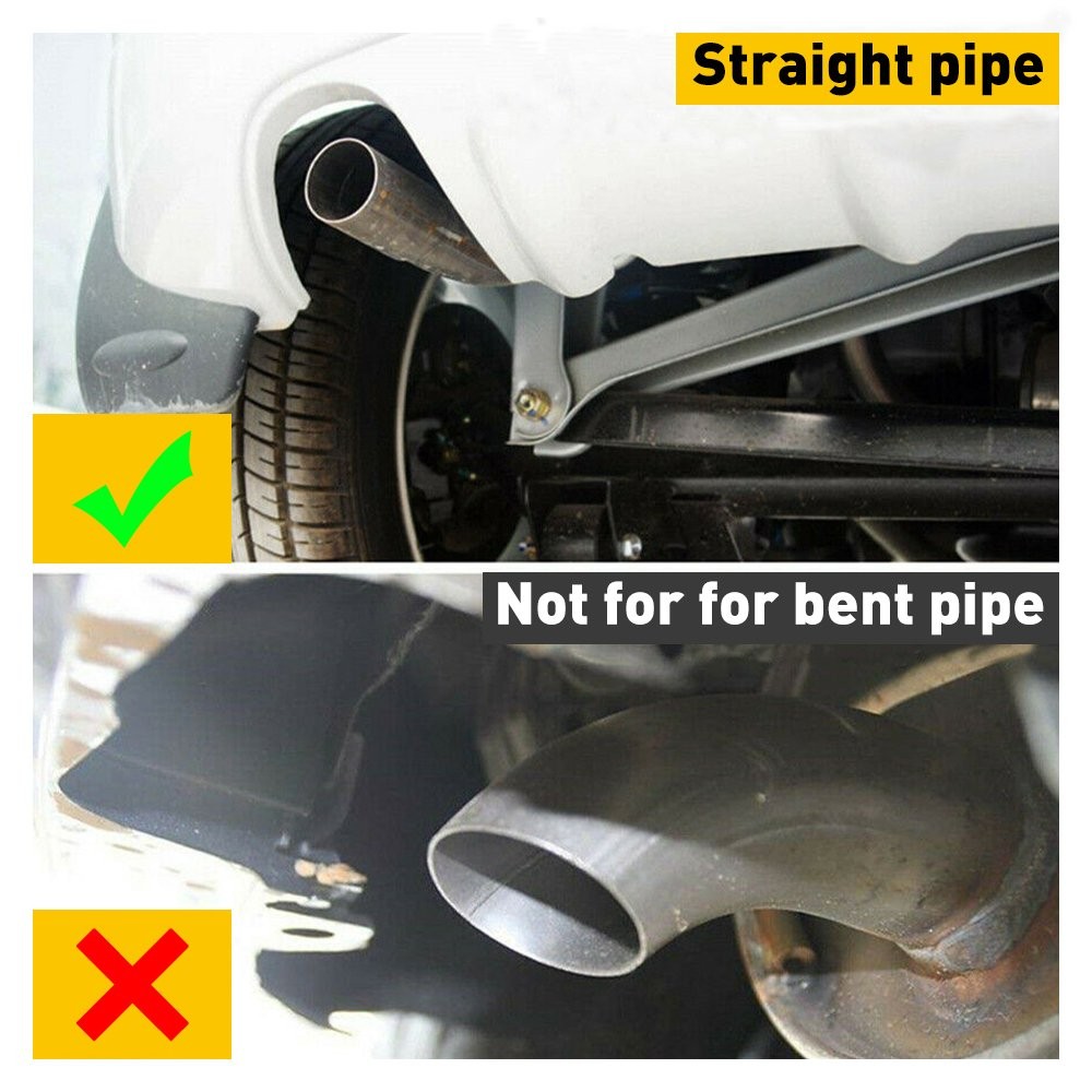 2.5″ Car Clamp-on Exhaust Tip Exhaust Pipe Tail Muffler Stainless Bend Bevel EOM