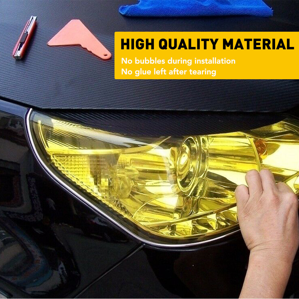 Taillight Headlight Fog Lamp Tint Protector Film Vinyl Wrap Sticker Decal 12*72″