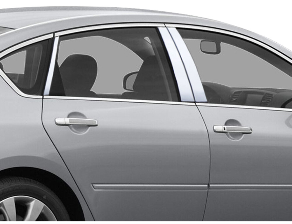 Stainless Steel Pillar Trim 6Pc For 2006-2010 Infiniti M35/45