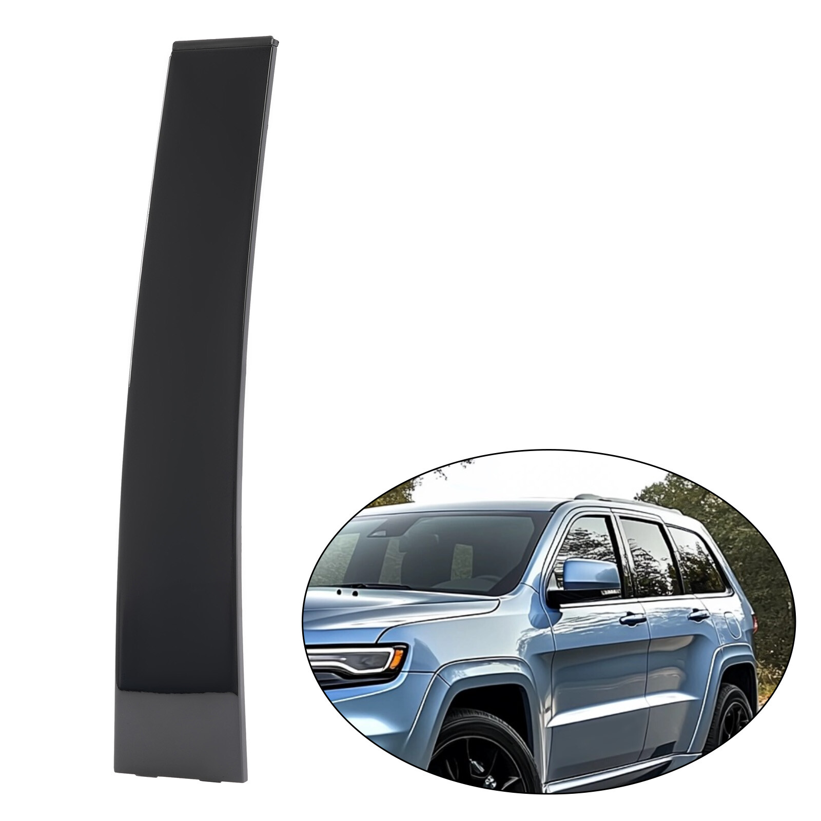 LH Rear B Pillar Door Window Trim Applique For JEEP GRAND CHEROKEE 2011-2021